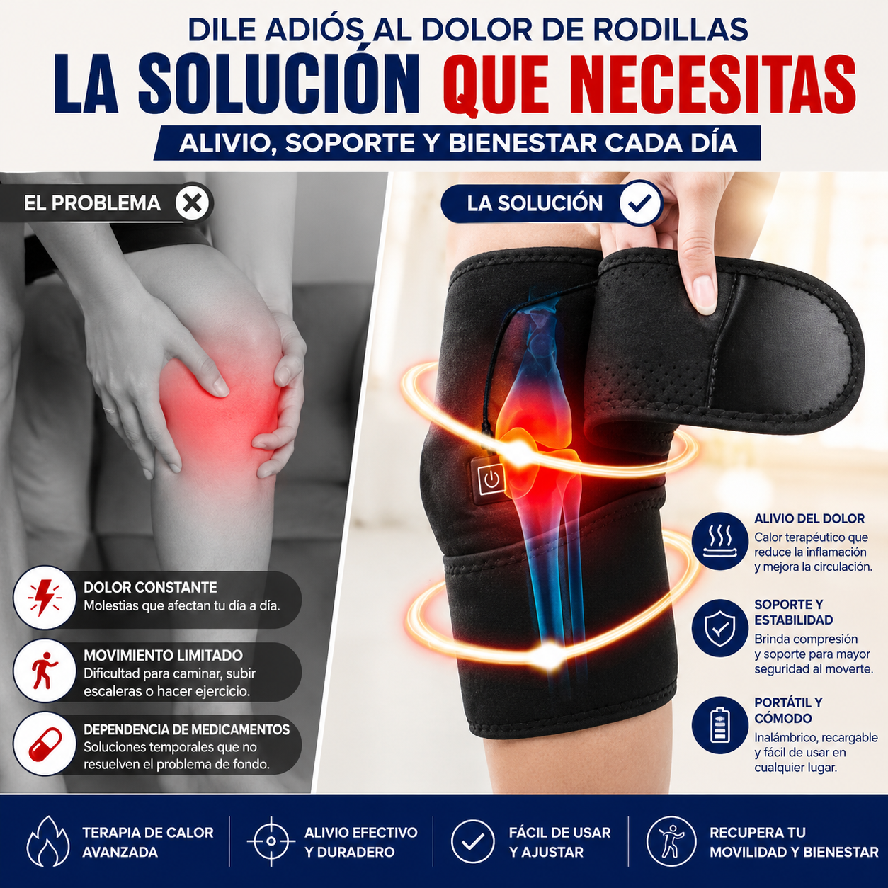 Le DUELEN las rodillas y no lo dice — sorpréndela con BIENESTAR