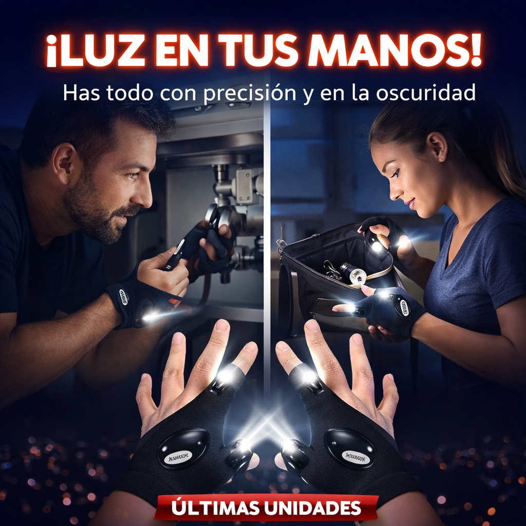 Ilumina exactamente donde trabajan tus manos… sin sostener linternas